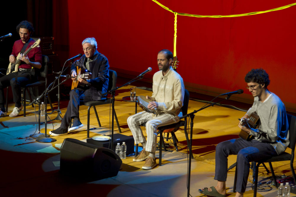 Zeca, Caetano, Moreno and Tom.