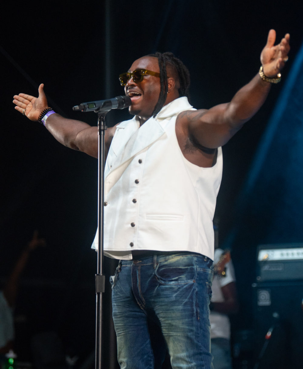 Polo Elie on stage at Nuits D'Afrique 2025