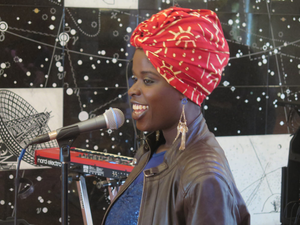 Fatou Diakite at soundcheck (BE)