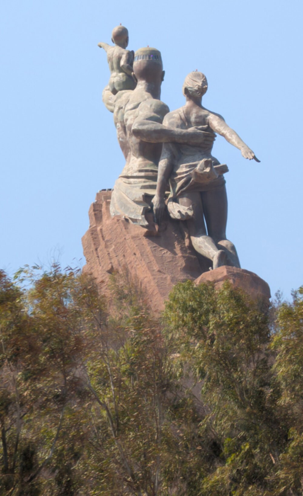 African Rennaissance statue. Once critisized, now widely loved and celebrated