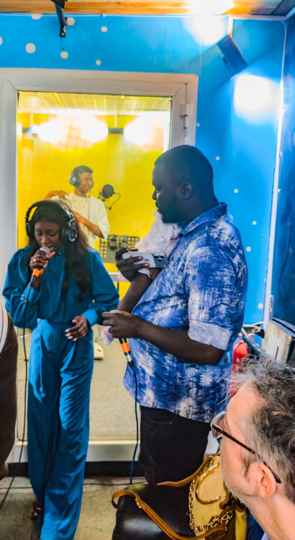 Dieyla at work in Papis's studio