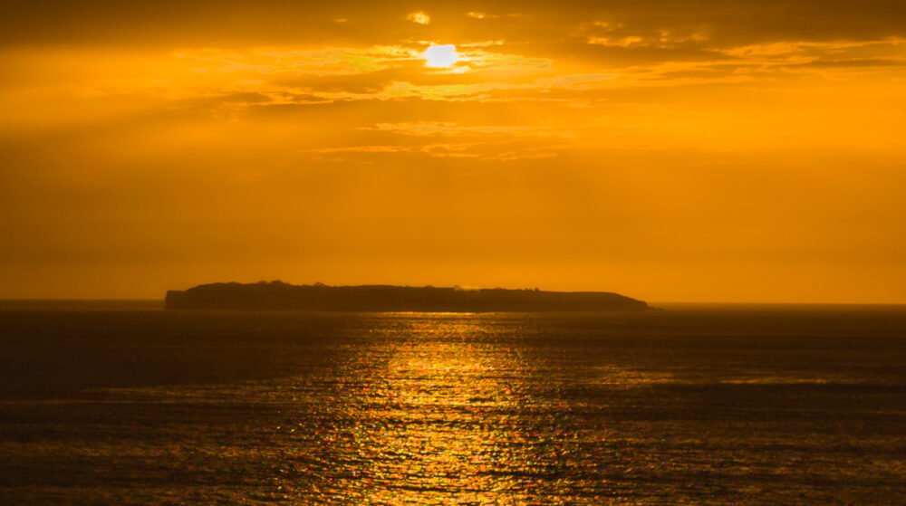 Sunset over Goreé Island