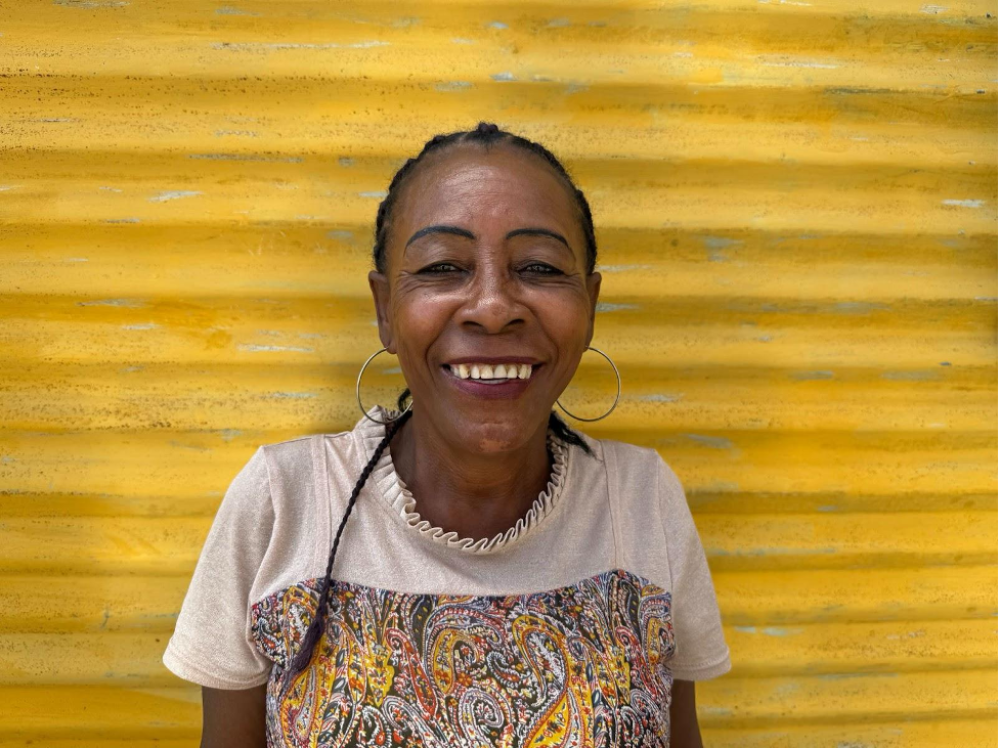 Gany Gany, tsapiky singer in the band Damily - at home in Tuléar, March 2024