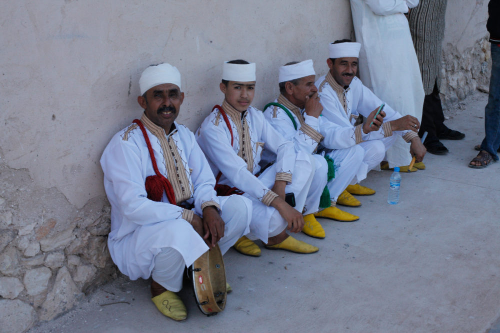 Ahwach musicians after the show