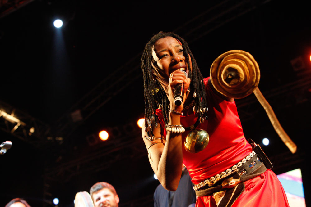 Diawara hyping the crowd