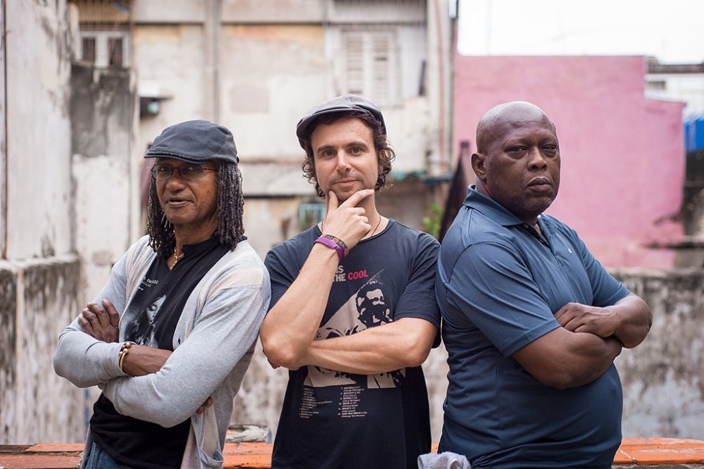 Mista Savona with Sly and Robbie
