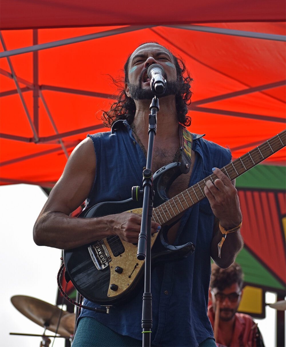 Kavin Paulraj, lead guitarist for Tingishika