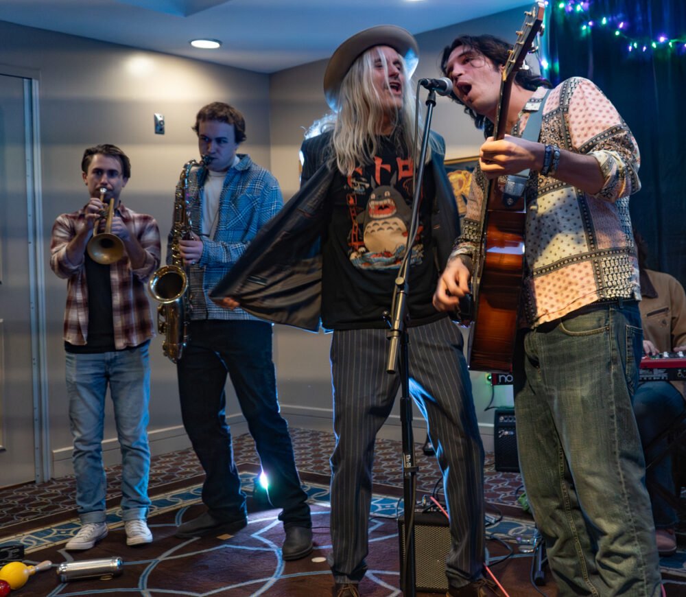 Kota Dosa with Steve Poltz (white hair!)