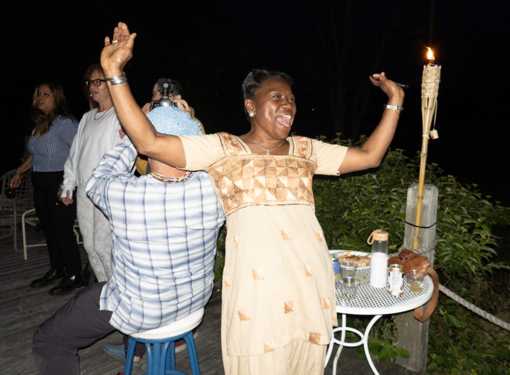 Gloria Caballero, who provided excellent live translations of Lazaro's lyrics. Too much fun!