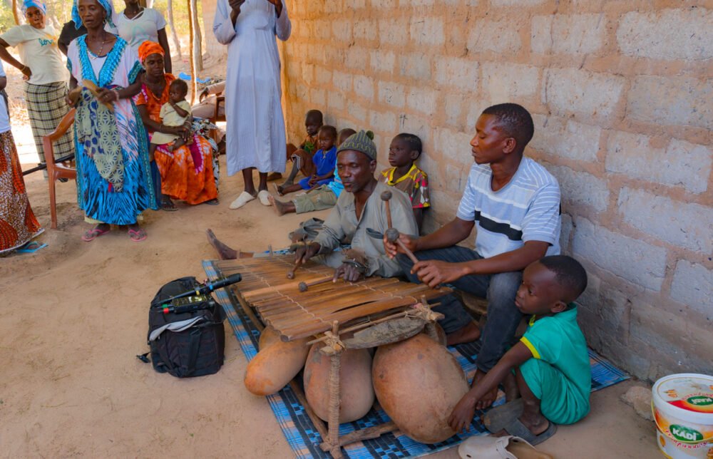 Samba and Maodou Mané on balafon