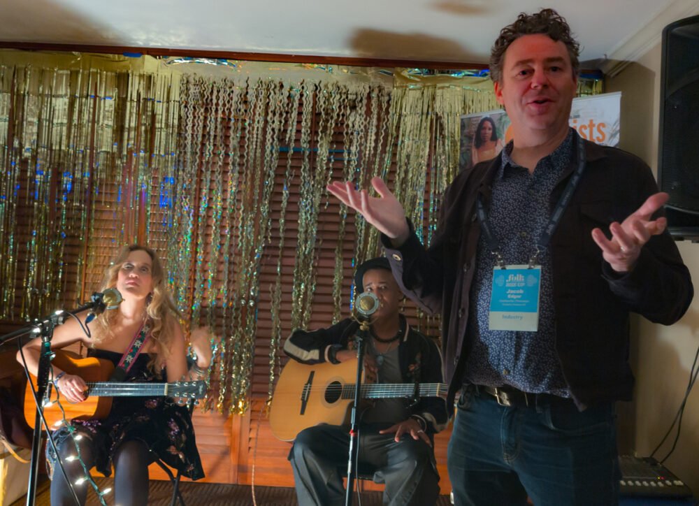 Jacob Edgar introducing Niuver