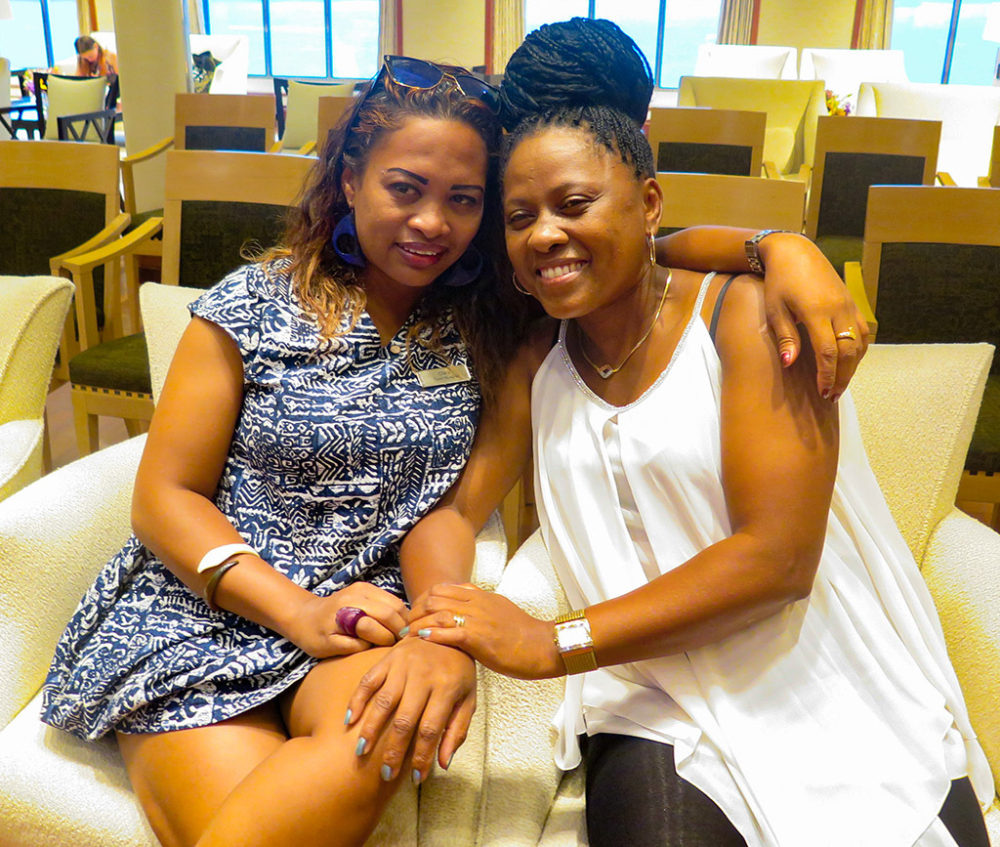 Claudine (Jaojoby's wife) and Clara at Nosy Be