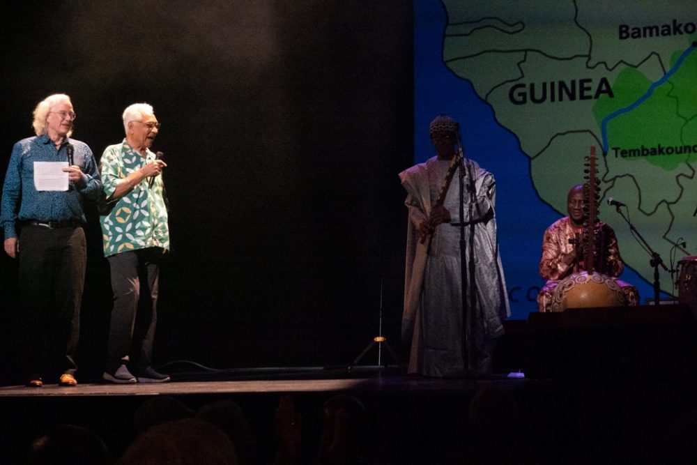 MCs Banning Eyre and Georges Collinet