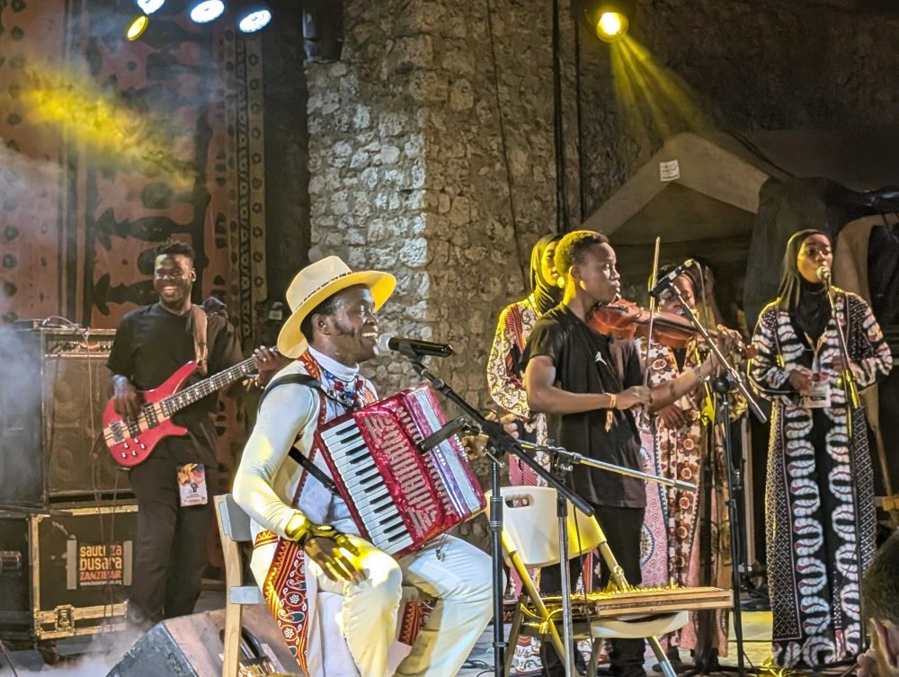 Tryphon Evarisi (accordion) from Zanzibar