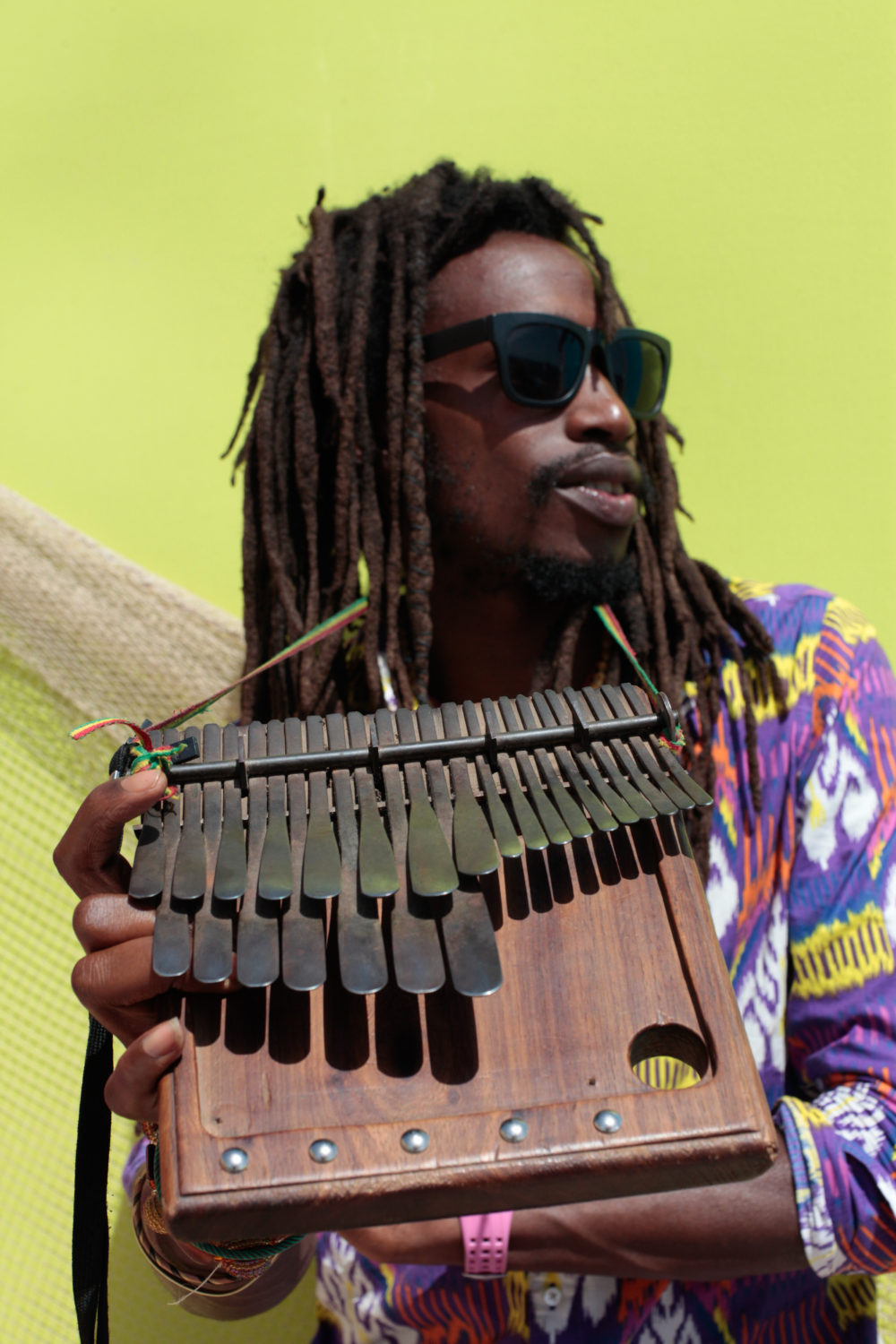 Artist Hailuu Netsiyanwa in Cidade Velha, Cape Verde (SB)