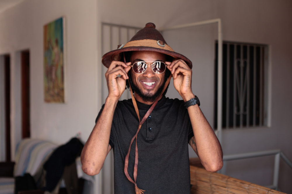 Producer and bassist Wilson Silva in Cidade Velha, Cape Verde (SB)